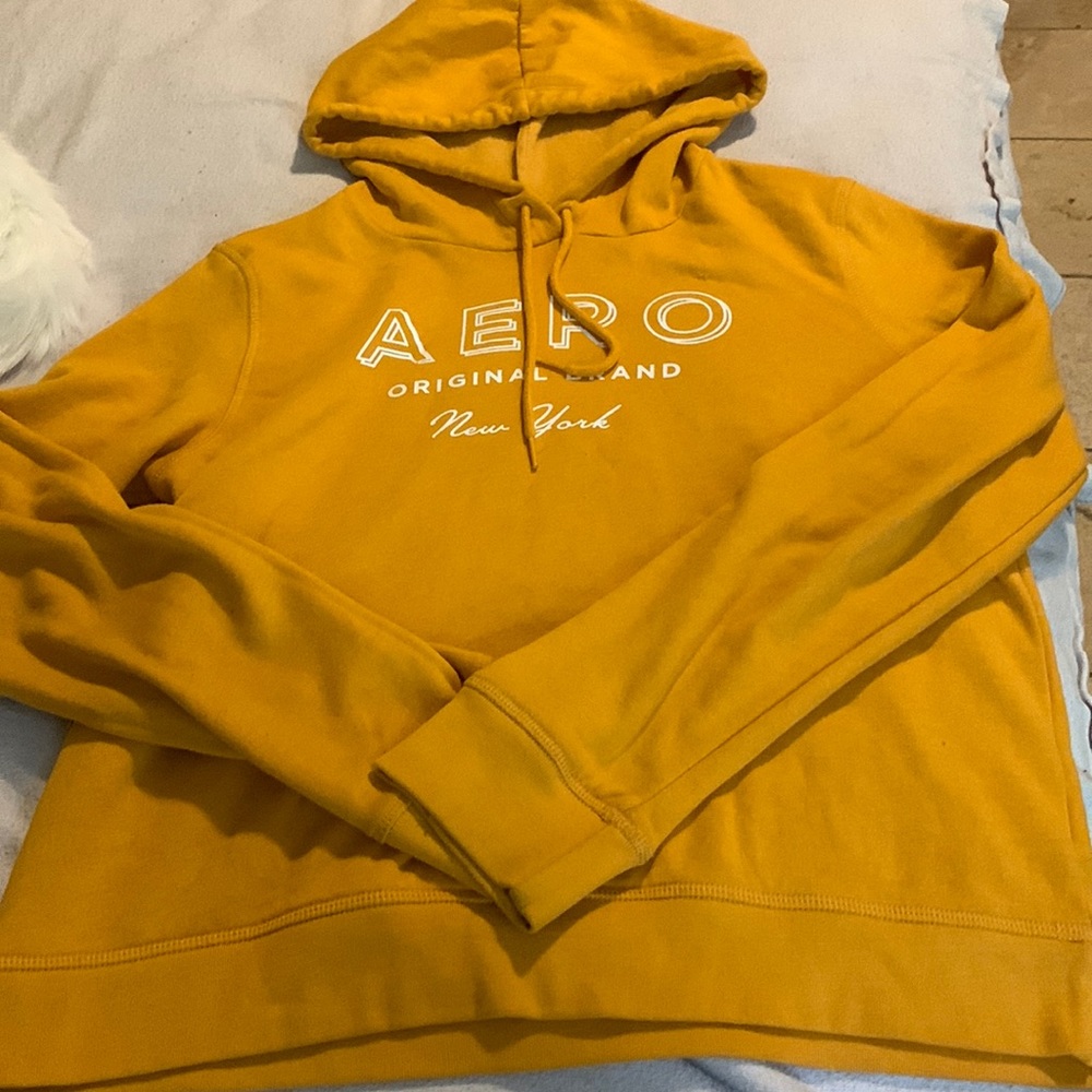 Orange Aeropostale hoodie with strings